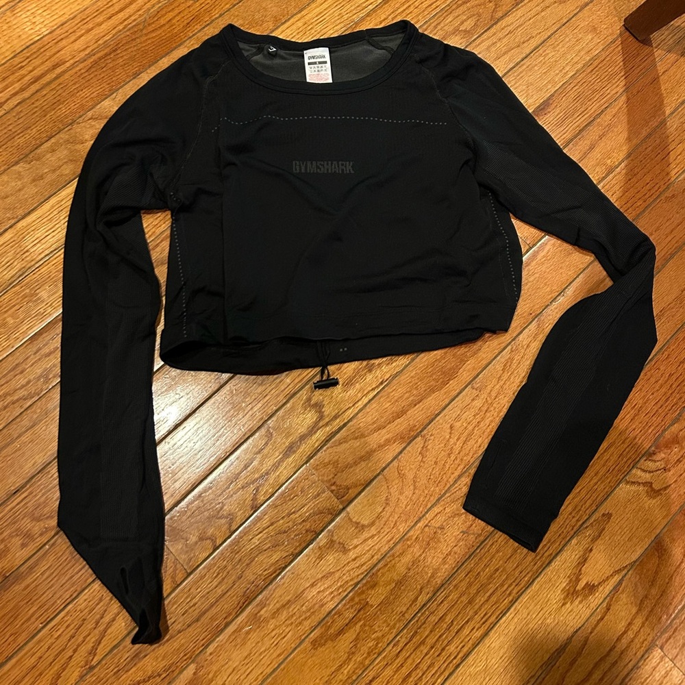 Gymshark long sleeve cropped shirt sz s